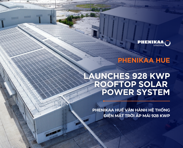 Phenikaa Huế vận hành hệ thống điện mặt trời áp mái 928 kWp