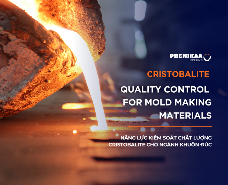 Năng lực kiểm soát chất lượng Cristobalite cho ngành khuôn đúc