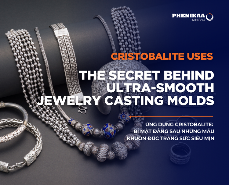 Ứng Dụng Cristobalite: Bí mật đằng sau những mẫu khuôn đúc trang sức siêu mịn